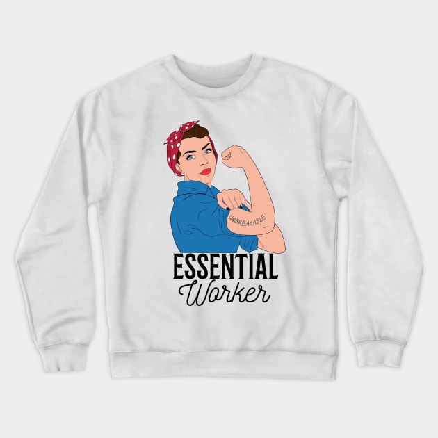 Essential Worker Crewneck Sweatshirt by creativeKh